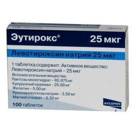 Эутирокс таб. 25мкг №100