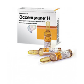 Эссенциале н р-р в/в введ. 250мг/5мл амп. 5 мл №5