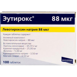 Эутирокс таб. 88мкг №100