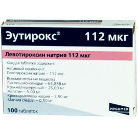 Эутирокс таб. 112мкг №100